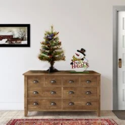 2ft. Fiber Optic Color Changing Ice Crestwood Artificial Christmas Tree With Silver Bristle -Northlight Decor Store D206309S 12