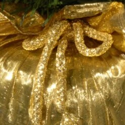 24" Pre-Lit Majestic Fir Tree In Gold Cloth Bag, Clear Lights 11 24" Pre-Lit Majestic Fir Tree In Gold Cloth Bag, Clear Lights -Northlight Decor Store D206330S 14
