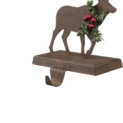 Glitzhome® 6.5" Reindeer Stocking Holder -Northlight Decor Store D231666S 4