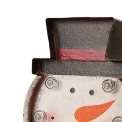 Glitzhome® 7.5" Marquee LED Snowman Stocking Holder -Northlight Decor Store D231689S 5