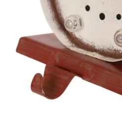 Glitzhome® 7.5" Marquee LED Snowman Stocking Holder -Northlight Decor Store D231689S 6