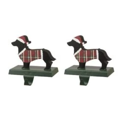 Glitzhome® 6" Dachshund Stocking Holder Set