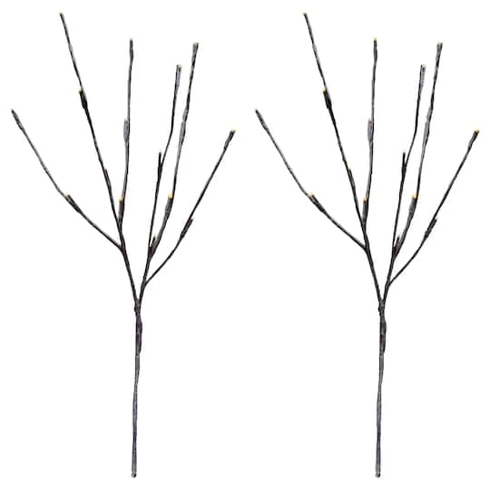 Northlight LED Brown & White Snow Branches Set 1 Northlight LED Brown & White Snow Branches Set