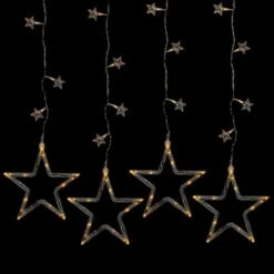 Northlight 100ct. Clear LED Star Silhouette Window Curtain Lights -Northlight Decor Store D237027S 2