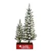 2ft. & 3ft. Pre-Lit Artificial Potted Christmas Trees, Warm White LED Lights
