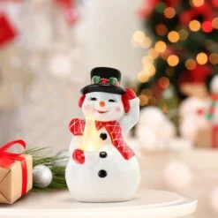 Mr. Christmas 5.5" LED Nostalgic Snowman Figure 5 Mr. Christmas 5.5" LED Nostalgic Snowman Figure -Northlight Decor Store D250270S 2