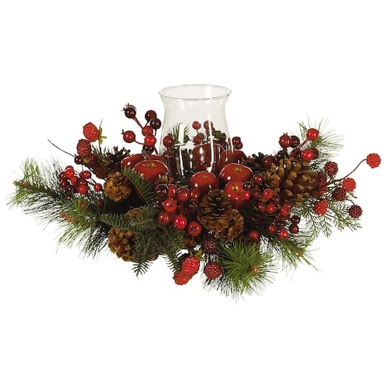 16" Holiday Candelabrum Artificial Arrangement 1 16" Holiday Candelabrum Artificial Arrangement