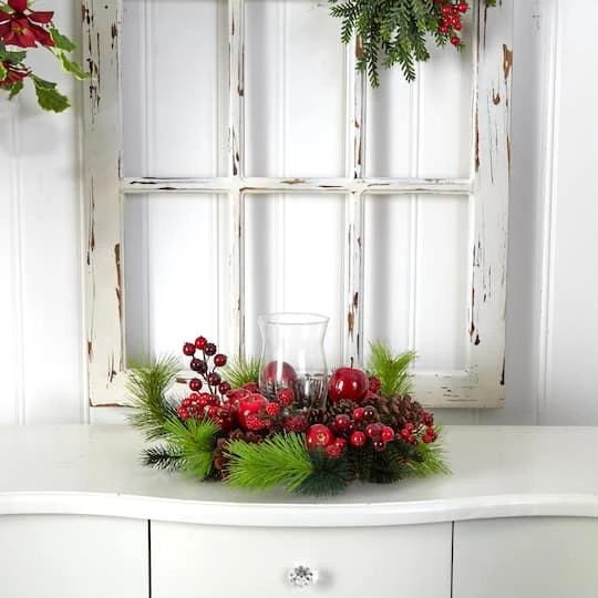 16" Holiday Candelabrum Artificial Arrangement 6 16" Holiday Candelabrum Artificial Arrangement - Image 6