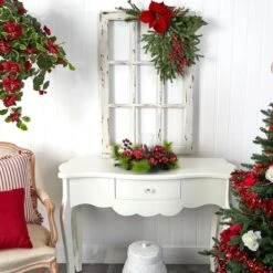 16" Holiday Candelabrum Artificial Arrangement 13 16" Holiday Candelabrum Artificial Arrangement -Northlight Decor Store D251234S 16