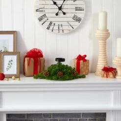 16” Christmas Pine Candelabrum & Pinecones With Lights 11 16” Christmas Pine Candelabrum & Pinecones With Lights -Northlight Decor Store D251240S 5