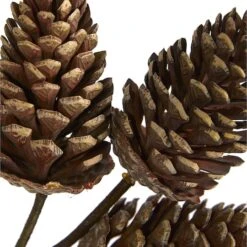 32” Pinecone Artificial Spray Set, 6ct. -Northlight Decor Store D251258S 4