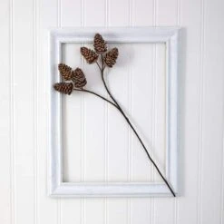 32” Pinecone Artificial Spray Set, 6ct. -Northlight Decor Store D251258S 5