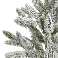 2.5ft. Unlit Flocked Christmas Artificial Christmas Tree -Northlight Decor Store D251300S 3