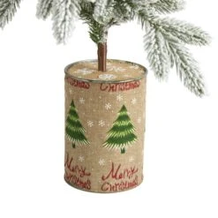 2.5ft. Unlit Flocked Christmas Artificial Christmas Tree -Northlight Decor Store D251300S 4