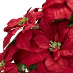 22" Potted Poinsettia With Decorative Planter -Northlight Decor Store D252170S 12