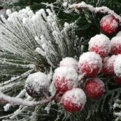 22" Snowy Bedford Urn Filler With Battery Operated LED Lights -Northlight Decor Store D252348S 15