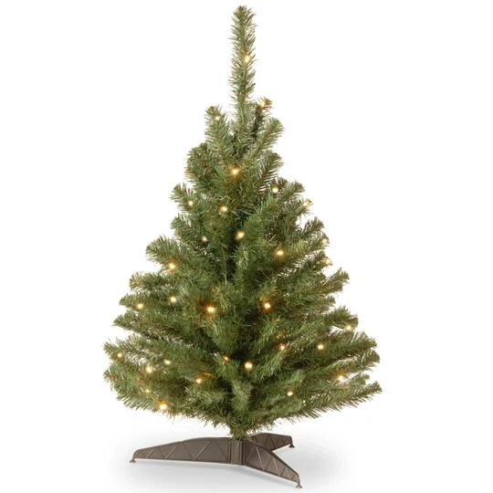 3ft. Pre-Lit Kincaid Spruce Artificial Christmas Tree, Clear Lights 2 3ft. Pre-Lit Kincaid Spruce Artificial Christmas Tree, Clear Lights - Image 2