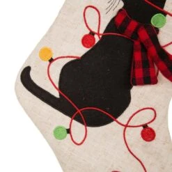 Glitzhome® 21" LED Cat Christmas Stockings, 2ct. -Northlight Decor Store D252863S 8