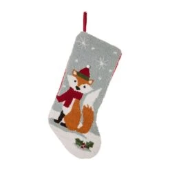 Glitzhome® 20" Fox Christmas Stockings, 2ct. -Northlight Decor Store D252873S 3