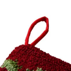 Glitzhome® 19" Santa Hooked Stocking -Northlight Decor Store D252943S 5