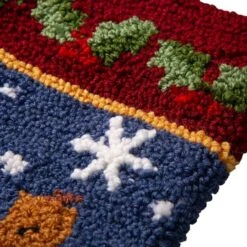 Glitzhome® 19" Santa Hooked Stocking -Northlight Decor Store D252943S 6