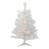 Northlight 2ft. Pre-Lit White Medium Artificial Christmas Tree, Clear LED Lights