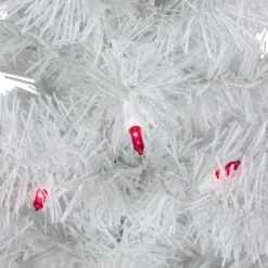 Northlight 3ft. Pre-Lit White Iridescent Pine Artificial Christmas Tree, Pink Lights 15 Northlight 3ft. Pre-Lit White Iridescent Pine Artificial Christmas Tree, Pink Lights -Northlight Decor Store D253654S 14