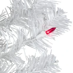 Northlight 3ft. Pre-Lit White Iridescent Pine Artificial Christmas Tree, Pink Lights 16 Northlight 3ft. Pre-Lit White Iridescent Pine Artificial Christmas Tree, Pink Lights -Northlight Decor Store D253654S 15