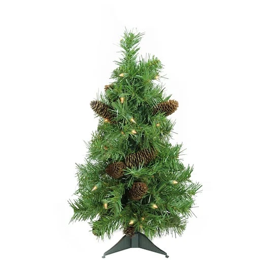 Northlight 2ft. Pre-Lit Full Dakota Pine Artificial Christmas Tree, Clear Dura-Lit® Lights 4 Northlight 2ft. Pre-Lit Full Dakota Pine Artificial Christmas Tree, Clear Dura-Lit® Lights - Image 4