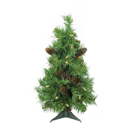 Northlight 2ft. Pre-Lit Full Dakota Pine Artificial Christmas Tree, Clear Dura-Lit® Lights 6 Northlight 2ft. Pre-Lit Full Dakota Pine Artificial Christmas Tree, Clear Dura-Lit® Lights - Image 6