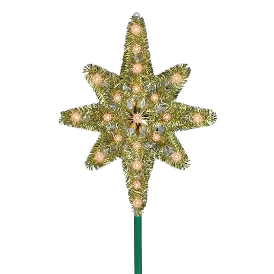 Northlight 21" Gold Lighted Star Of Bethlehem Tree Topper 2 Northlight 21" Gold Lighted Star Of Bethlehem Tree Topper - Image 2
