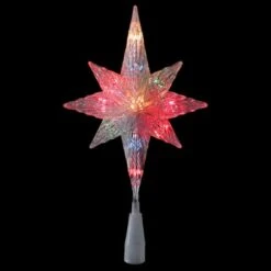 Northlight 11" Lighted Clear Crystal Star Of Bethlehem Tree Topper 9 Northlight 11" Lighted Clear Crystal Star Of Bethlehem Tree Topper -Northlight Decor Store D253706S 2