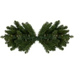 Northlight 32" Clear Lights Canadian Pine Swag -Northlight Decor Store D253711S 11