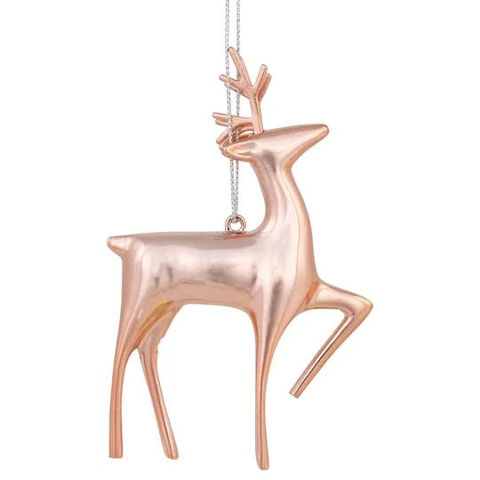Northlight 4.75" Shiny Rose Gold Reindeer Ornament 10 Northlight 4.75" Shiny Rose Gold Reindeer Ornament - Image 10
