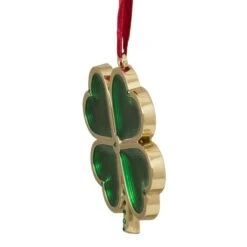 Northlight Green & Gold Luck Of The Irish Clover Ornament -Northlight Decor Store D253855S 13