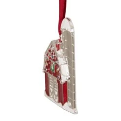 Northlight Red & White Enamel Barn House Ornament 12 Northlight Red & White Enamel Barn House Ornament -Northlight Decor Store D253858S 13