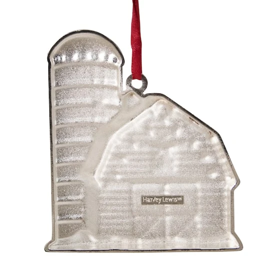 Northlight Red & White Enamel Barn House Ornament 7 Northlight Red & White Enamel Barn House Ornament - Image 7