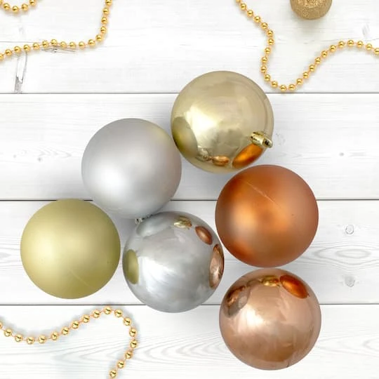 Northlight 32ct. 3.5" Silver & Gold Shatterproof 2-Finish Christmas Ball Ornaments 4 Northlight 32ct. 3.5" Silver & Gold Shatterproof 2-Finish Christmas Ball Ornaments - Image 4