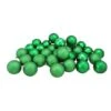 Northlight 32ct. 3.5" Christmas Green Shatterproof 4-Finish Christmas Ball Ornaments