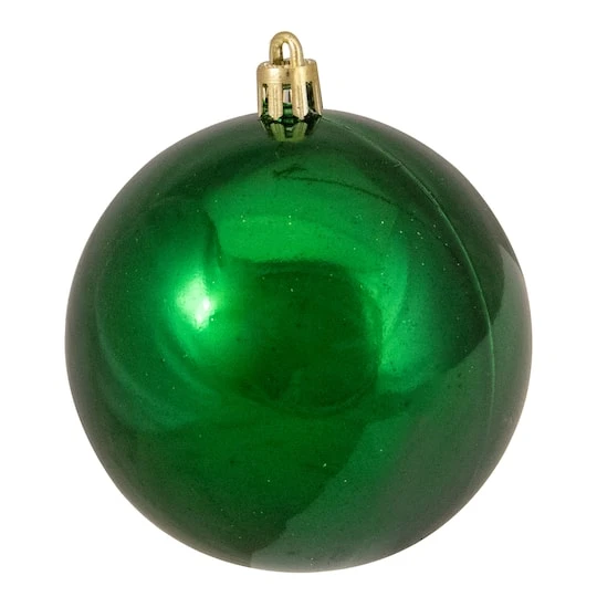 Northlight 32ct. 3.5" Christmas Green Shatterproof 4-Finish Christmas Ball Ornaments 6 Northlight 32ct. 3.5" Christmas Green Shatterproof 4-Finish Christmas Ball Ornaments - Image 6