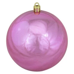 Northlight 12ct. 4" Pink Shiny Shatterproof Christmas Ball Ornaments 10 Northlight 12ct. 4" Pink Shiny Shatterproof Christmas Ball Ornaments -Northlight Decor Store D253869S 13