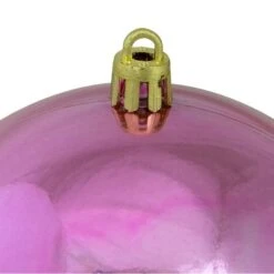 Northlight 12ct. 4" Pink Shiny Shatterproof Christmas Ball Ornaments 11 Northlight 12ct. 4" Pink Shiny Shatterproof Christmas Ball Ornaments -Northlight Decor Store D253869S 14