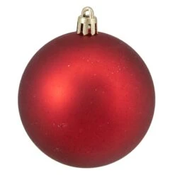 Northlight 16ct. 3" Hot Red Shatterproof 4-Finish Christmas Ball Ornaments -Northlight Decor Store D253874S 14