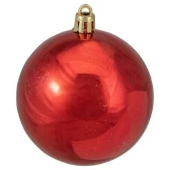 Northlight 16ct. 3" Hot Red Shatterproof 4-Finish Christmas Ball Ornaments -Northlight Decor Store D253874S 16