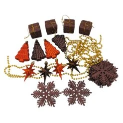 Northlight 125ct. Chocolate Brown & Burnt Orange Shatterproof 4-Finish Christmas Ornaments 20 Northlight 125ct. Chocolate Brown & Burnt Orange Shatterproof 4-Finish Christmas Ornaments -Northlight Decor Store D253885S 14