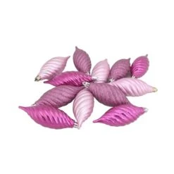 Northlight 125ct. Bubblegum Pink Shatterproof 4-Finish Christmas Ornaments -Northlight Decor Store D253891S 2
