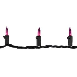 Northlight 100ct. Mini Christmas String Lights With Black Wire Purple -Northlight Decor Store D254039S 6