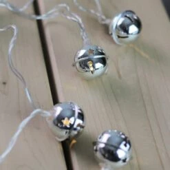 Northlight 8ct. White LED Jingle Bell Novelty String Lights -Northlight Decor Store D254066S 13