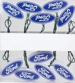Northlight 10ct. Blue & White Ford Logo Novelty String Lights -Northlight Decor Store D254068S 2