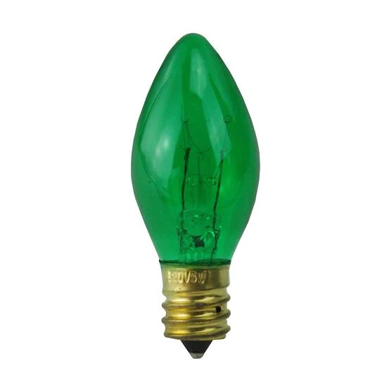 Northlight Incandescent C7 Replacement Bulbs, 25ct. Green 6 Northlight Incandescent C7 Replacement Bulbs, 25ct. Green - Image 6
